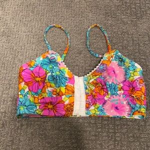 Colorful bathing suit top